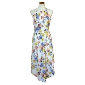 NSR floral white maxi dress S